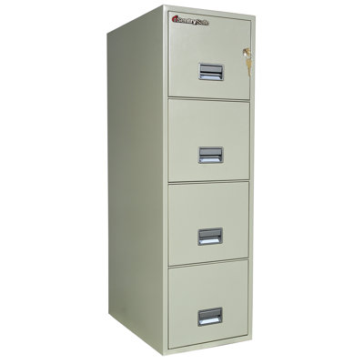 Sentry Safe 1 Hr Fireproof Key Lock 4 Drawer Letter File Safe