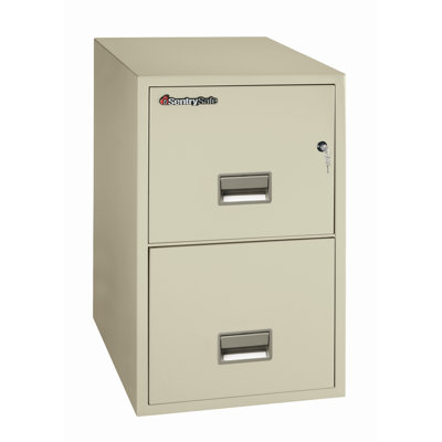 Sentry Safe 1Hr Fireproof Key Lock 2 Drawer Letter File Safe