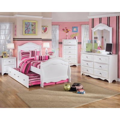 Lydia Sleigh Bedroom Set in White by Signature Design by Ashley -image