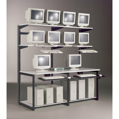 Mayline Group e-LAN Computer Racking Systems 72" W LAN Station
