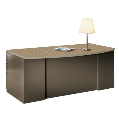 Mayline Group CSII 2 Pedestal Bow Front Executive Desk