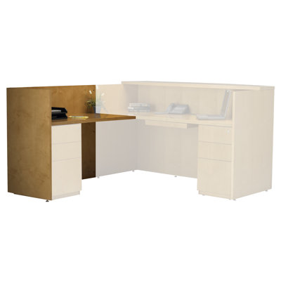 Mayline Group Luminary 42" H X 48" W Reception Station Return