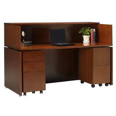 Mayline Group Stella Reception Station with Pedestals