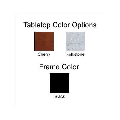 Mayline Group Encounter: 67" x 24" Crescent Meeting/Training Table