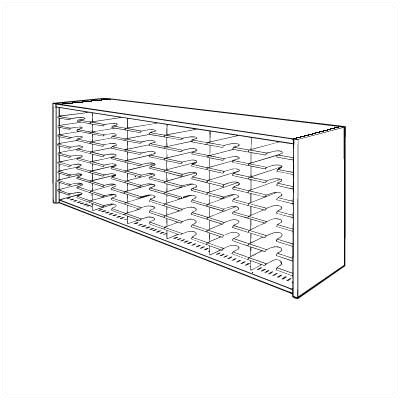 Mayline Group Mailflow Systems: Closed-Back Sorter Gray