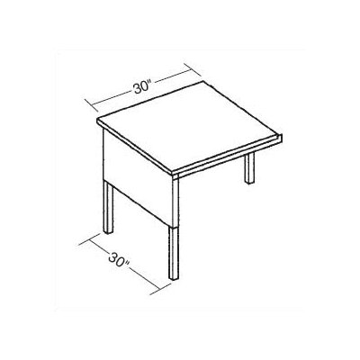 Mayline Group Mailflow-To-Go: Corner Work Table