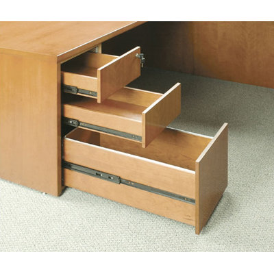 Mayline Group Luminary 22" Pedestal with Three Drawers