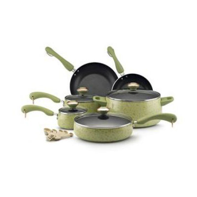 Paula Deen Porcelain Nonstick Aluminum 15-Piece Cookware Set