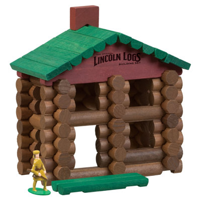 K'NEX Lincoln Logs Classic Edition Frontier Cabin Building Set