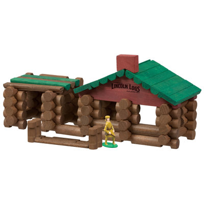 K'NEX Lincoln Logs Classic Edition Frontier Cabin Building Set