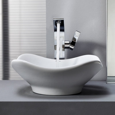 Kraus Bathroom Combos Single Hole Waterfall Illusio Faucet with Single Handle