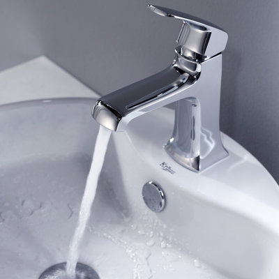 Kraus Bathroom Combos Decorum Faucet with Single Lever Handle