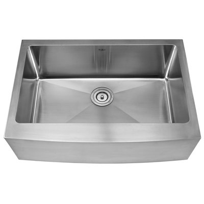 Kraus 30 inch Single Bowl Stainless Steel Kitchen Sink with Chrome Kitchen Faucet and Soap Dispenser