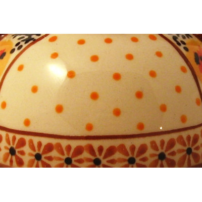 Euroquest Imports Polish Pottery Butter Lady Covered Butter Dish