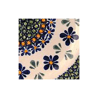 Euroquest Imports Polish Pottery 12"  Rectangular Baking Pan - Pattern DU60