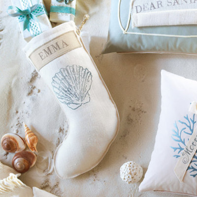 Eastern Accents Coastal Tidings Shelly Spa Stocking