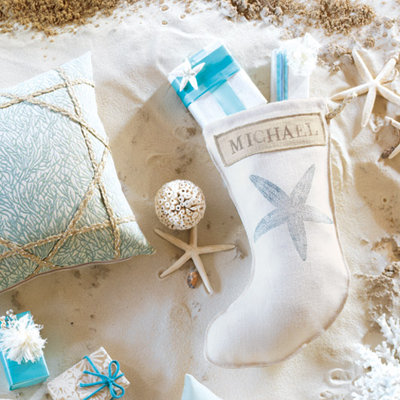 Eastern Accents Coastal Tidings Starry Spa Stocking