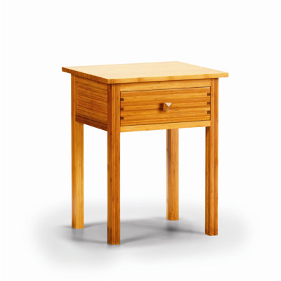 Hosta 1 Drawer Bamboo Nightstand by Greenington -image