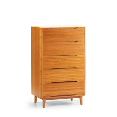 Currant 5 Drawer Bamboo Chest by Greenington -image
