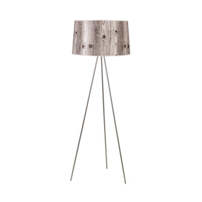 Lights Up! Weegee Floor Lamp in Brushed Nickel