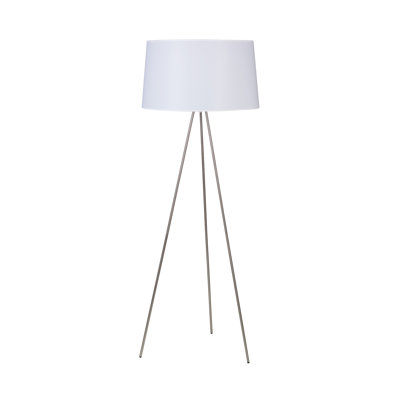 Lights Up! Weegee Floor Lamp in Brushed Nickel