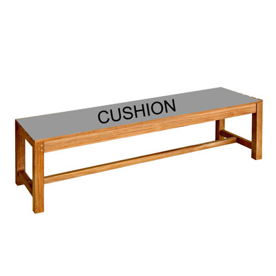 Three Birds Casual Charleston Boxed  Backless Bench Cushion