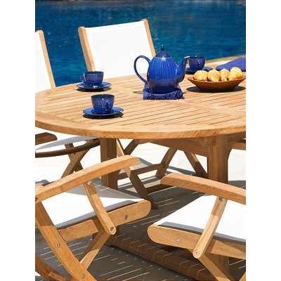 Three Birds Casual Teak Chelsea Riviera 4 Piece Dining Set