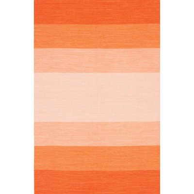 Chandra Rugs India Orange Striped Rug