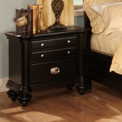 Olivia 3 Drawer Nightstand by Hokku Designs -image