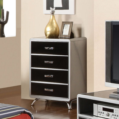 Modesto 4 Drawer Metal Chest by Hokku Designs -image