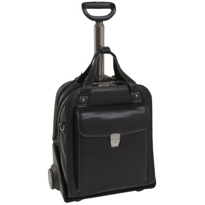 Siamod Pastenello Leather Vertical Detachable-Wheeled Laptop Case