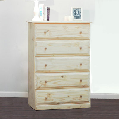 Click To Image : Riverdale Beveled Edge 5 Drawers Chest by Gothic Furniture Now