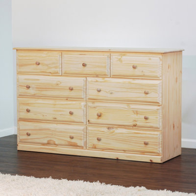 Click To Image : Riverdale Beveled Edge 9 Drawers Dresser by Gothic Furniture Now