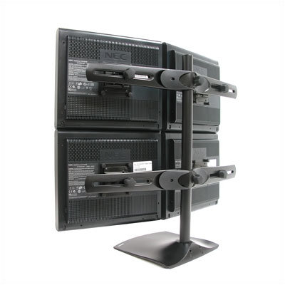 Ergotron Desk Stand 100 Quad Monitor- Vertical
