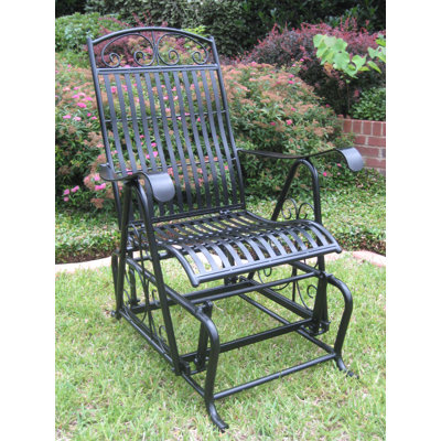 International Caravan Iron Patio Single Glider