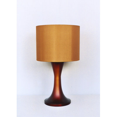 Twister Table Lamp in Rust Fade with Gold Shade