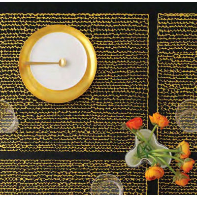 Chilewich Pressed Gilt Table Runner