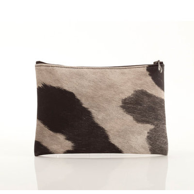 Chilewich Cowhide Zip with Black Spots