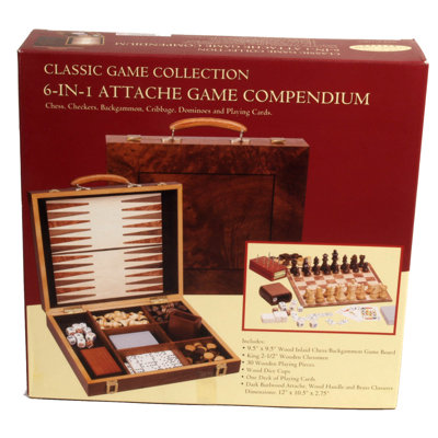 Classic Game Collection 6-in-1 Attache Game Compendium