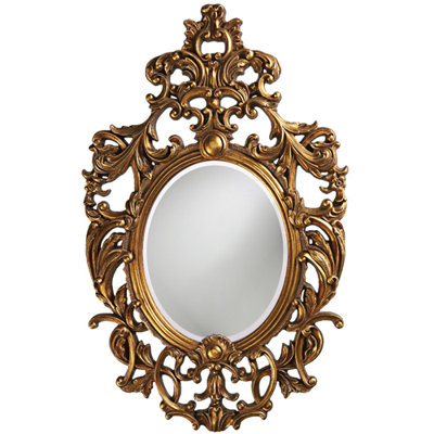 Dorsiere Wall Mirror in Museum Gold Leaf