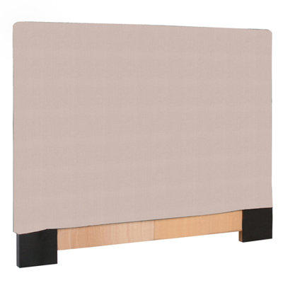 Slipcovered Prairie Linen Panel Headboard by Howard Elliott -image