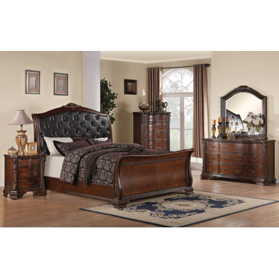 Martone Sleigh Bedroom Collection by Wildon Home ® -image