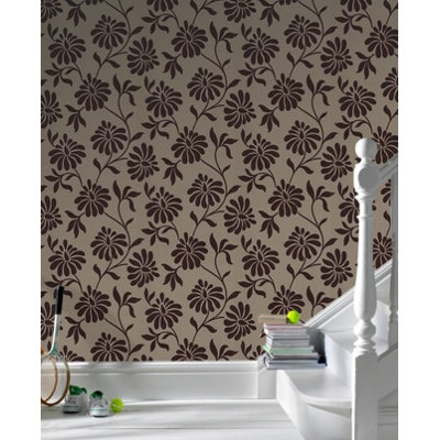 Graham & Brown Barbara Hulanicki Flock Ophelia Wallpaper