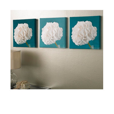 Graham & Brown Hydrangea Trio Canvas (set of 3)