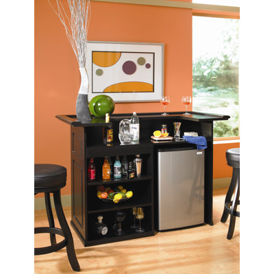 American Heritage Trenton Fridge Bar in Black