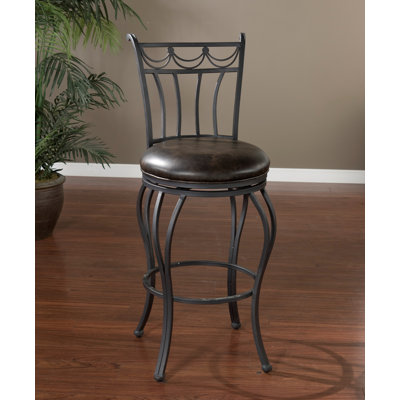 American Heritage Abella Bonded Leather Stool
