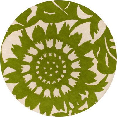 Thomas Paul Tufted Pile Grass/Cream Zinnia Rug