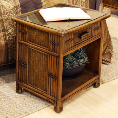Polynesian 1 Drawer Nightstand by Hospitality Rattan -image
