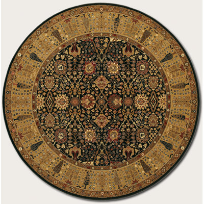 Couristan Royal Kashimar Cypress Garden Black Rug