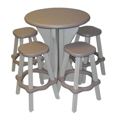 Leisure Accents 5 Piece Bar Height Dining Set